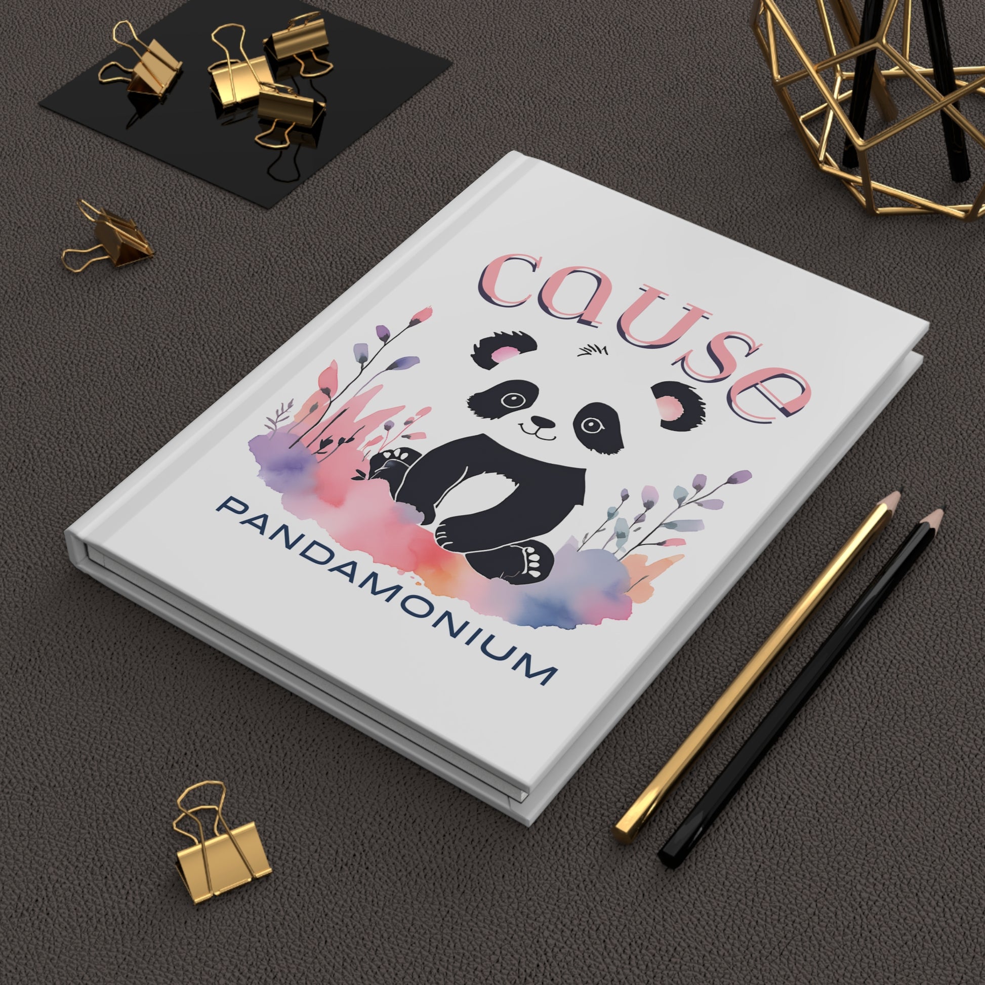 Panda Journal | "Cause Pandamonium" Hardcover Notebook for Goals, Planning & Fun - Joyful Moments Market