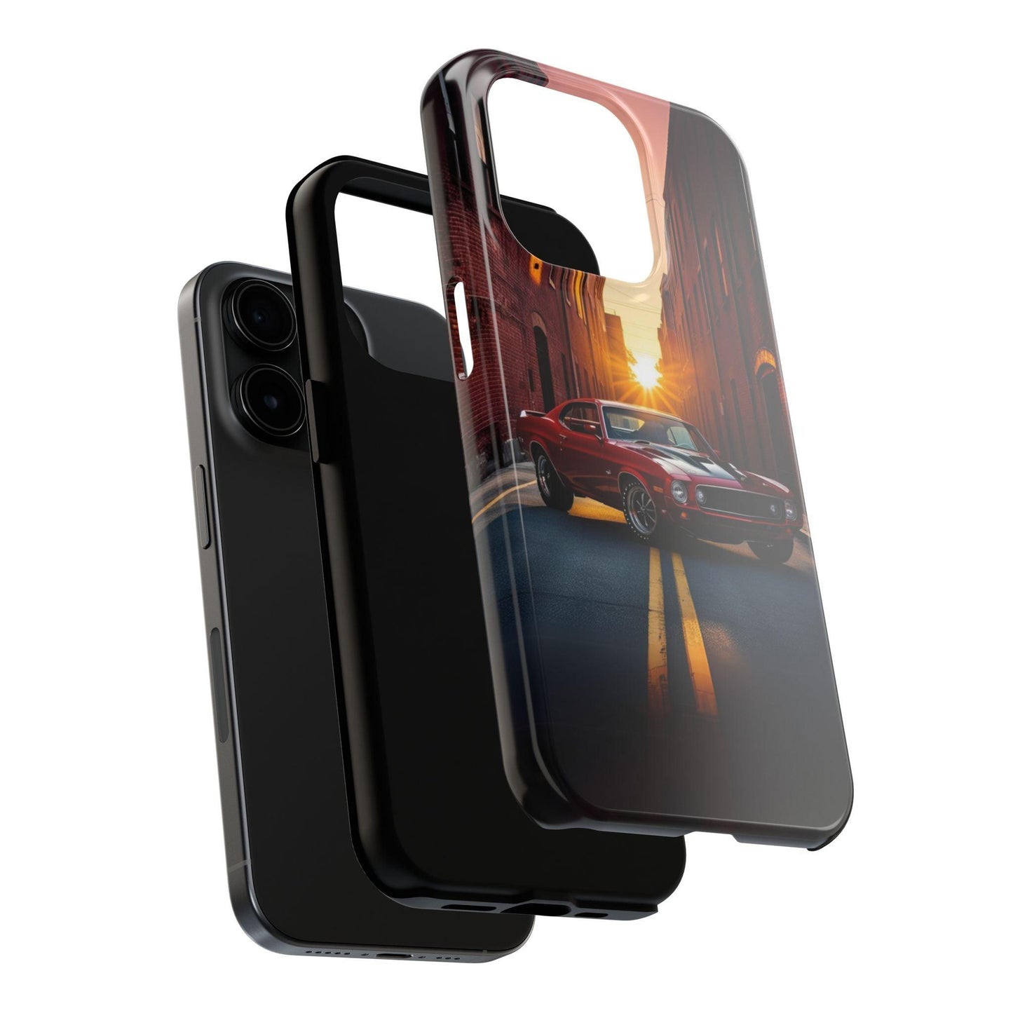 Cherry Red Muscle Car Phone Case | Drag Race Vibes for iPhone & Samsung - Joyful Moments Market