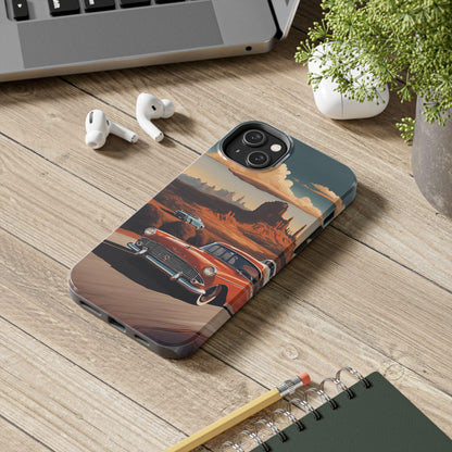 Retro Desert Car Phone Case | Route 66 Vibes for iPhone & Samsung - Joyful Moments Market