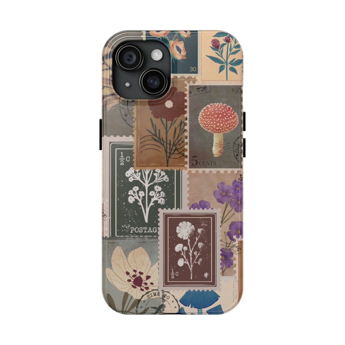 Antique Stamp Collage Phone Case | Vintage Travel Design for iPhone & Samsung - Joyful Moments Market