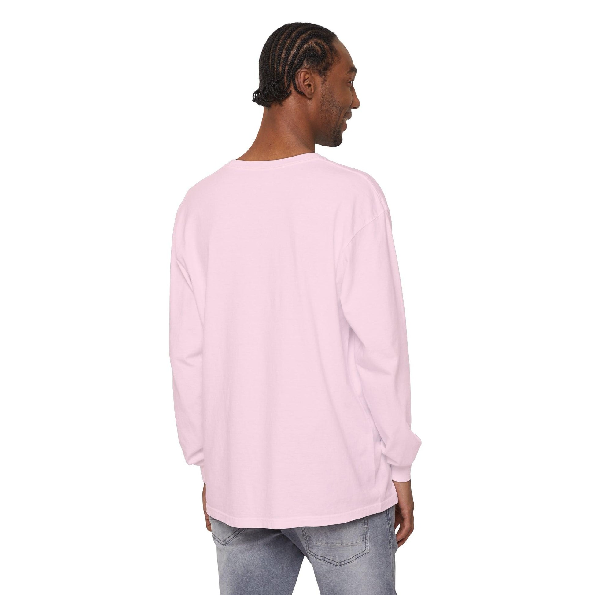 Comfort Colors Long Sleeve T-Shirt | Garment-Dyed Cotton with Bold White-Water Rafting Design - Joyful Moments Market