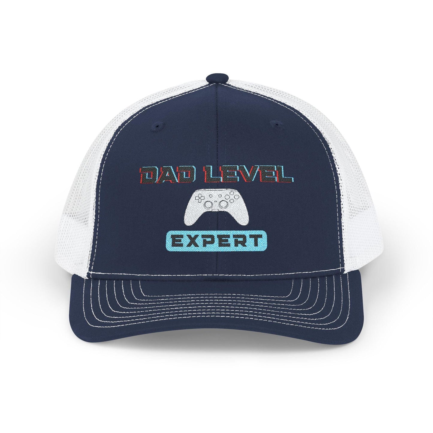 Dad Level: Expert Hat | Embroidered Xbox-Inspired Trucker Cap for Gamer Dads - Joyful Moments Market