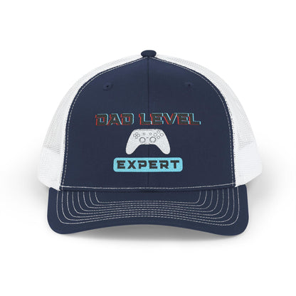 Dad Level: Expert Hat | Embroidered Xbox-Inspired Trucker Cap for Gamer Dads - Joyful Moments Market