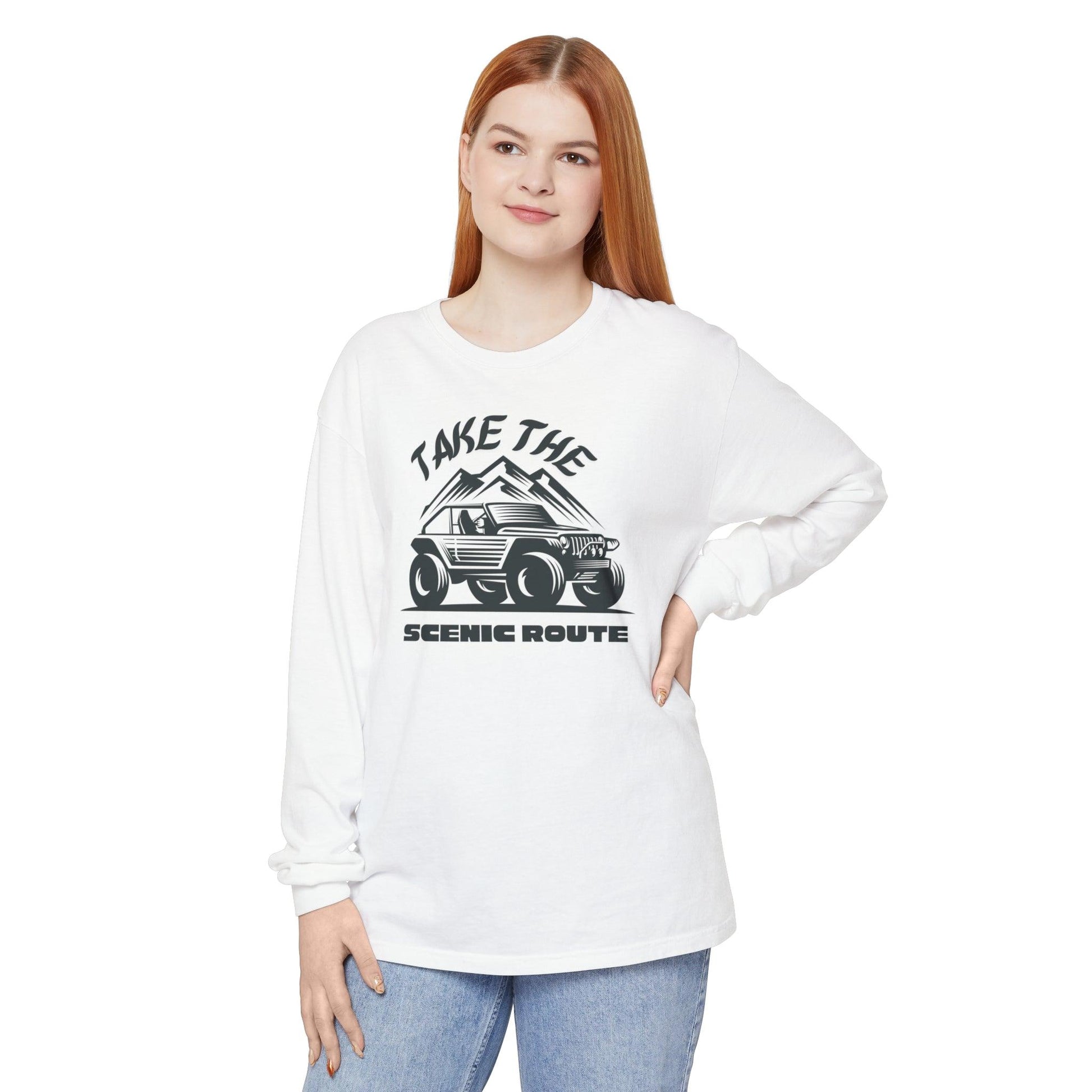 Comfort Colors Long Sleeve T-Shirt | Garment-Dyed Cotton for Off-Road and Adventure Lovers - Joyful Moments Market