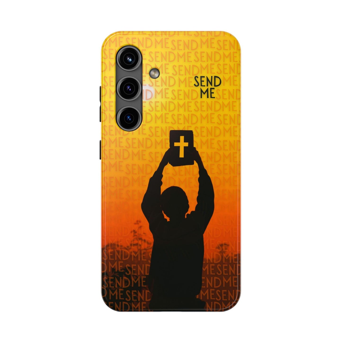 Send Me - Missionary Theme Phone Case with Sunset Gradient Background - Joyful Moments Market