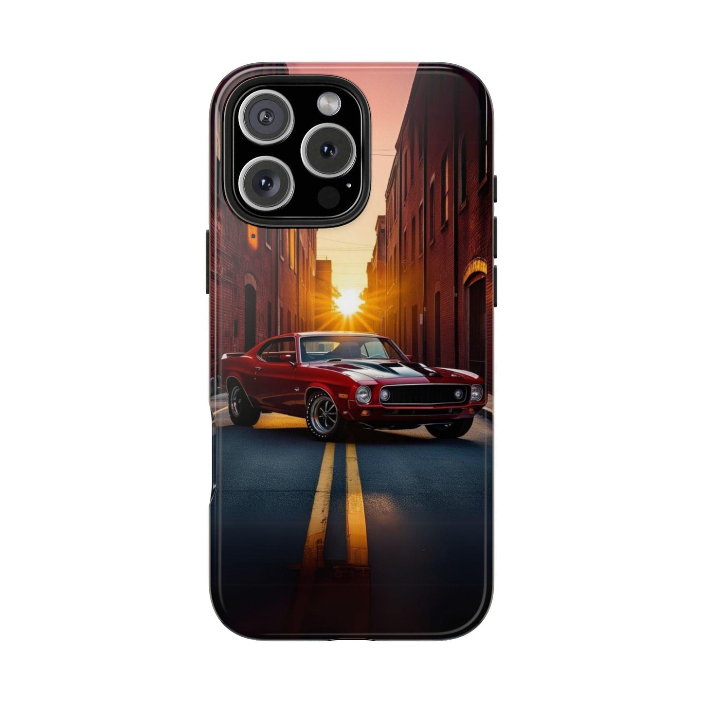 Cherry Red Muscle Car Phone Case | Drag Race Vibes for iPhone & Samsung - Joyful Moments Market