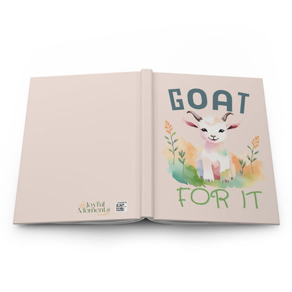 Watercolor Goat Journal | Hardcover Notebook for Writing, Goals, and Creativity - Joyful Moments Market