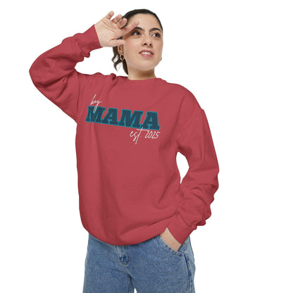 Customizable Comfort Colors Boy Mama Sweatshirt | Personalized Gift for Moms - Joyful Moments Market