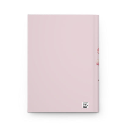 Personalized Light Pink Floral Journal | Elegant Hardcover with Custom Name - Joyful Moments Market