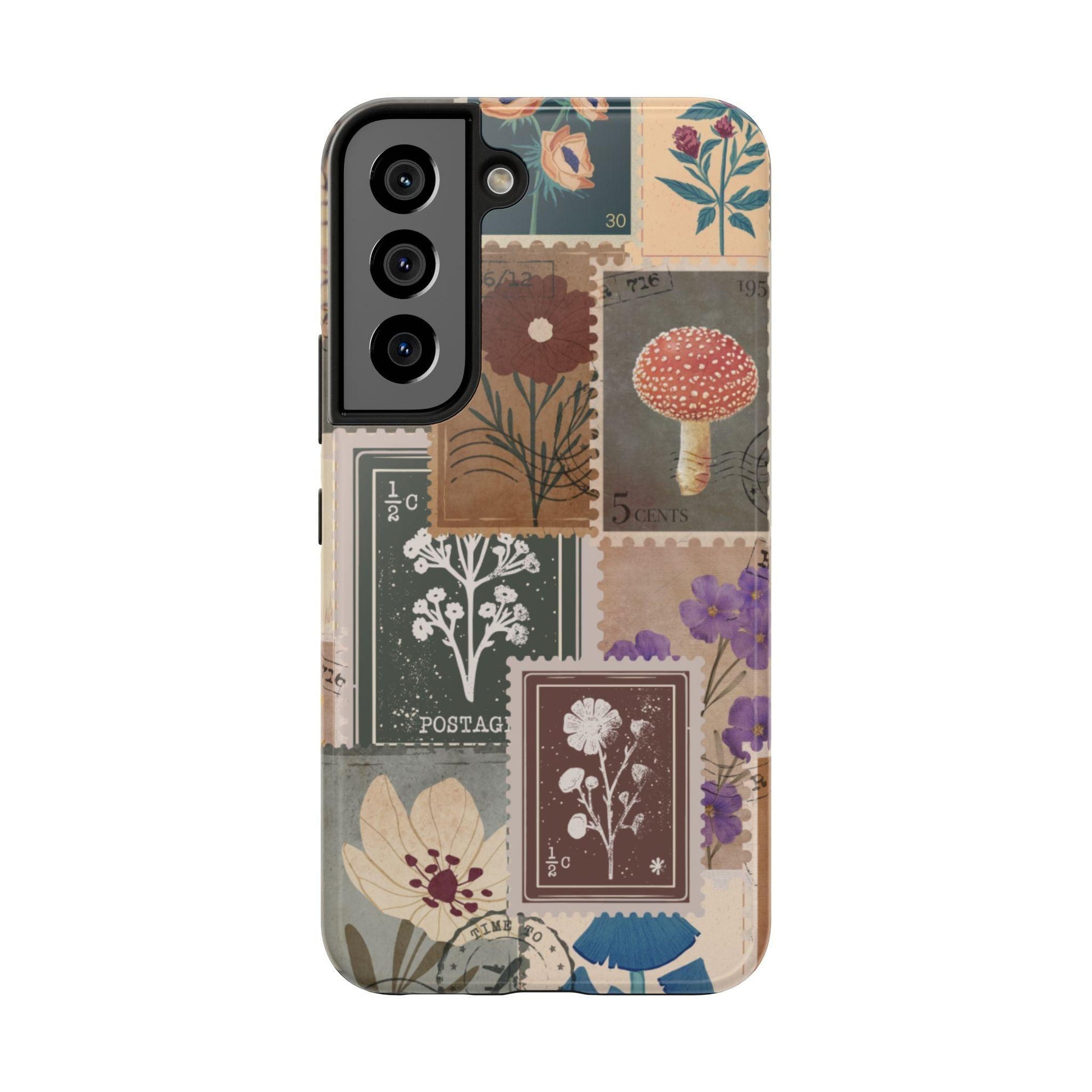 Antique Stamp Collage Phone Case | Vintage Travel Design for iPhone & Samsung - Joyful Moments Market