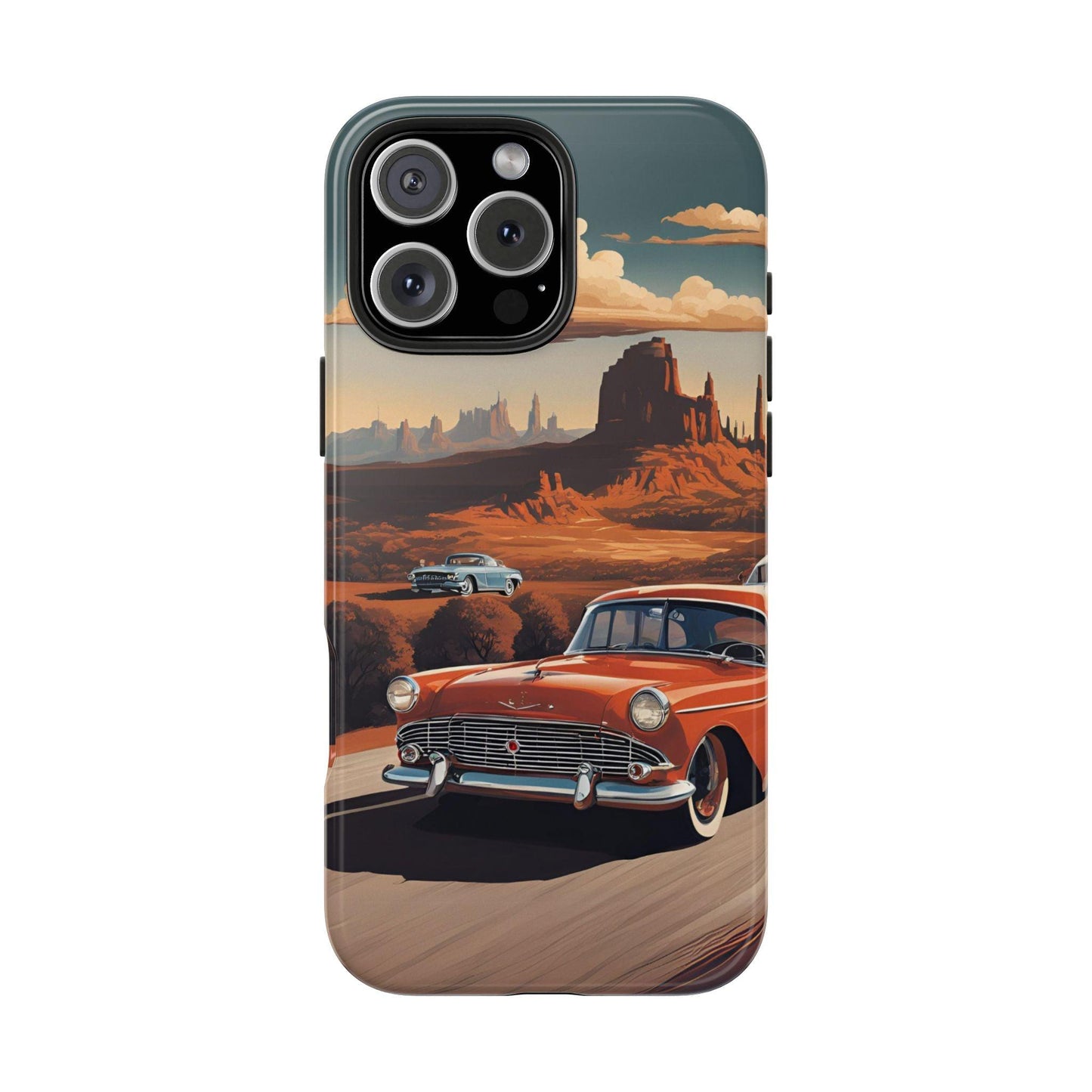 Retro Desert Car Phone Case | Route 66 Vibes for iPhone & Samsung - Joyful Moments Market