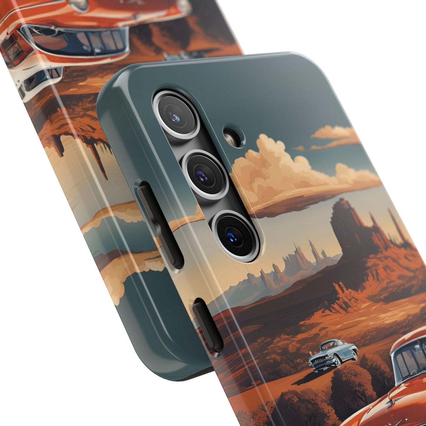 Retro Desert Car Phone Case | Route 66 Vibes for iPhone & Samsung - Joyful Moments Market