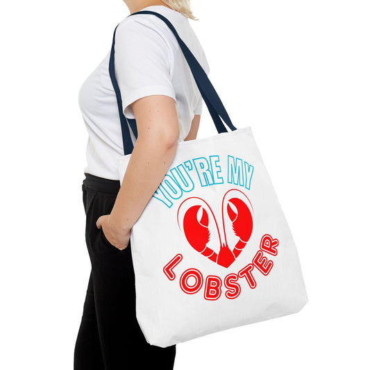 Romantic Lobster Heart Tote Bag | Valentine’s Day Gift for Girlfriend or Wife - Joyful Moments Market