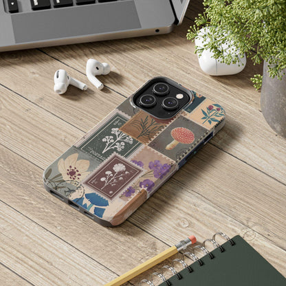 Antique Stamp Collage Phone Case | Vintage Travel Design for iPhone & Samsung - Joyful Moments Market