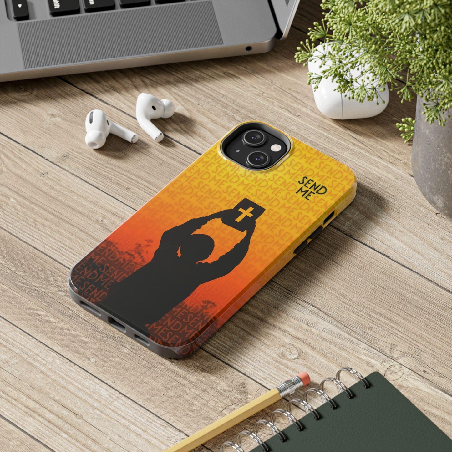 Send Me - Missionary Theme Phone Case with Sunset Gradient Background - Joyful Moments Market