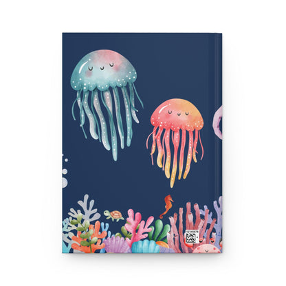 Personalized Under the Sea Journal | Watercolor Marine Life Design with Custom Name - Joyful Moments Market