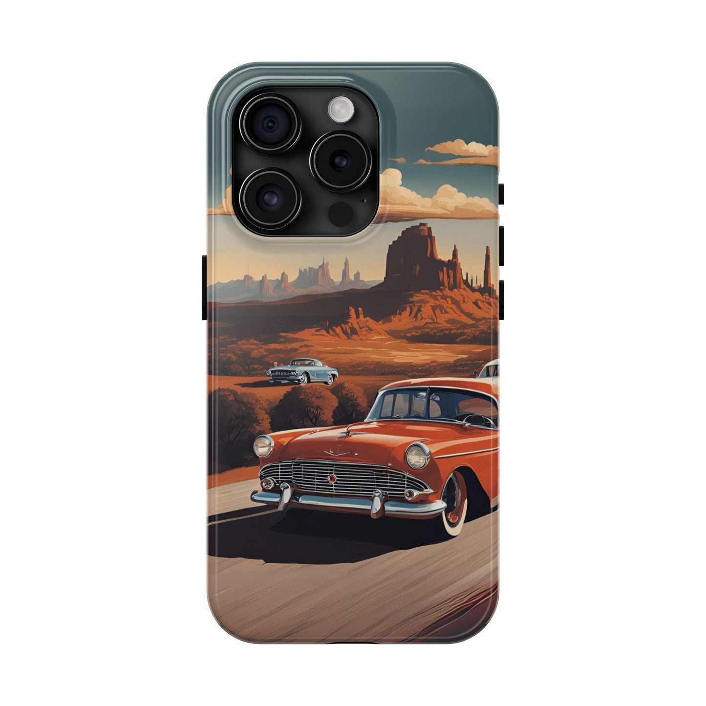 Retro Desert Car Phone Case | Route 66 Vibes for iPhone & Samsung - Joyful Moments Market