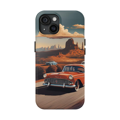 Retro Desert Car Phone Case | Route 66 Vibes for iPhone & Samsung - Joyful Moments Market