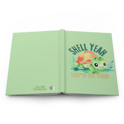 Shell Yeah Turtle Journal | Bright Green Hardcover for Goals and Inspiration - Joyful Moments Market