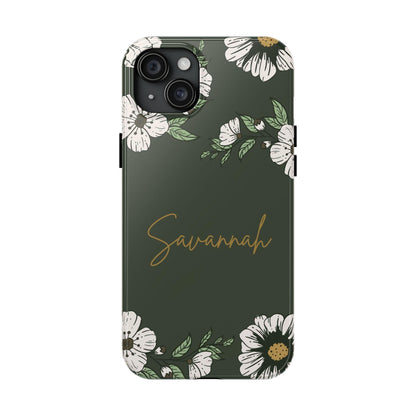 Personalized Floral Phone Case for iPhone and Samsung with Custom Name - Joyful Moments Market