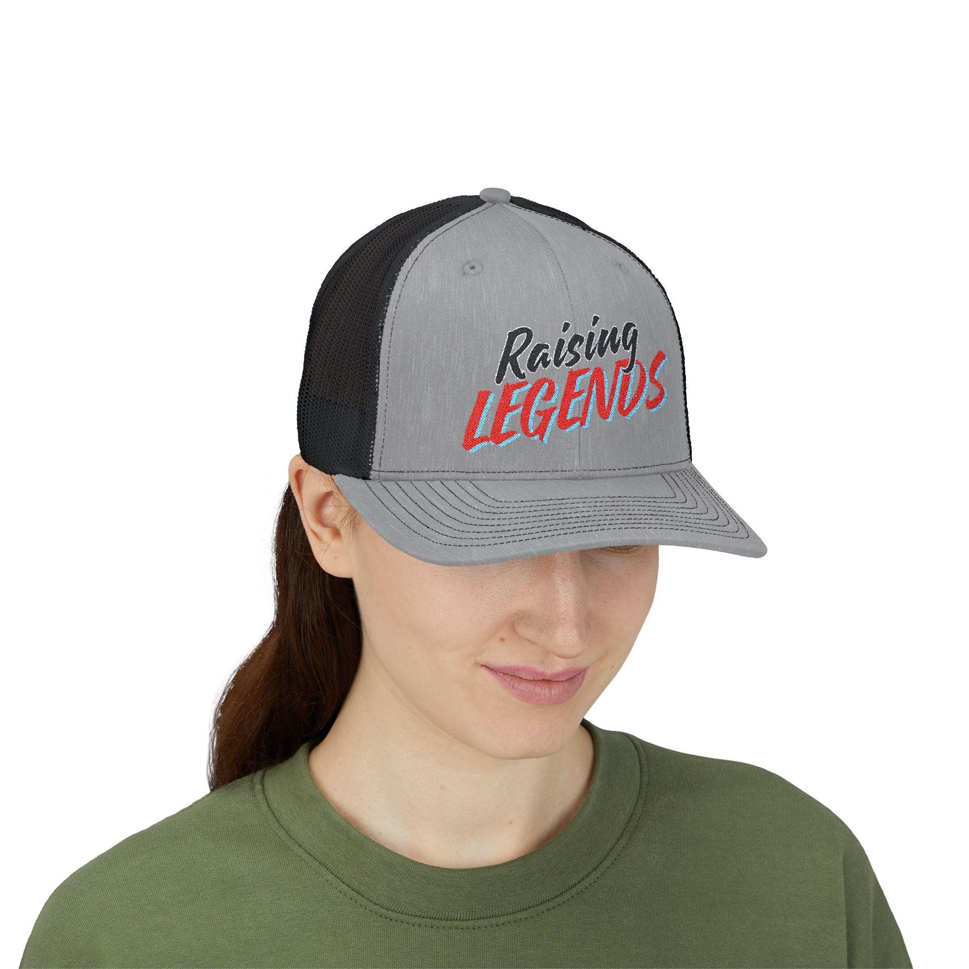 Raising Legends Hat | Embroidered Trucker Cap for Proud Parents and Everyday Heroes - Joyful Moments Market