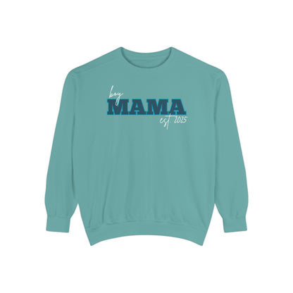 Customizable Comfort Colors Boy Mama Sweatshirt | Personalized Gift for Moms - Joyful Moments Market