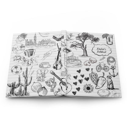 Personalized Sketch & Scribble Journal | Playful Doodle-Inspired Hardcover - Joyful Moments Market