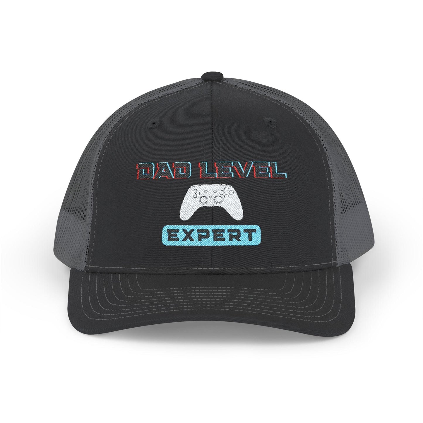 Dad Level: Expert Hat | Embroidered Xbox-Inspired Trucker Cap for Gamer Dads - Joyful Moments Market