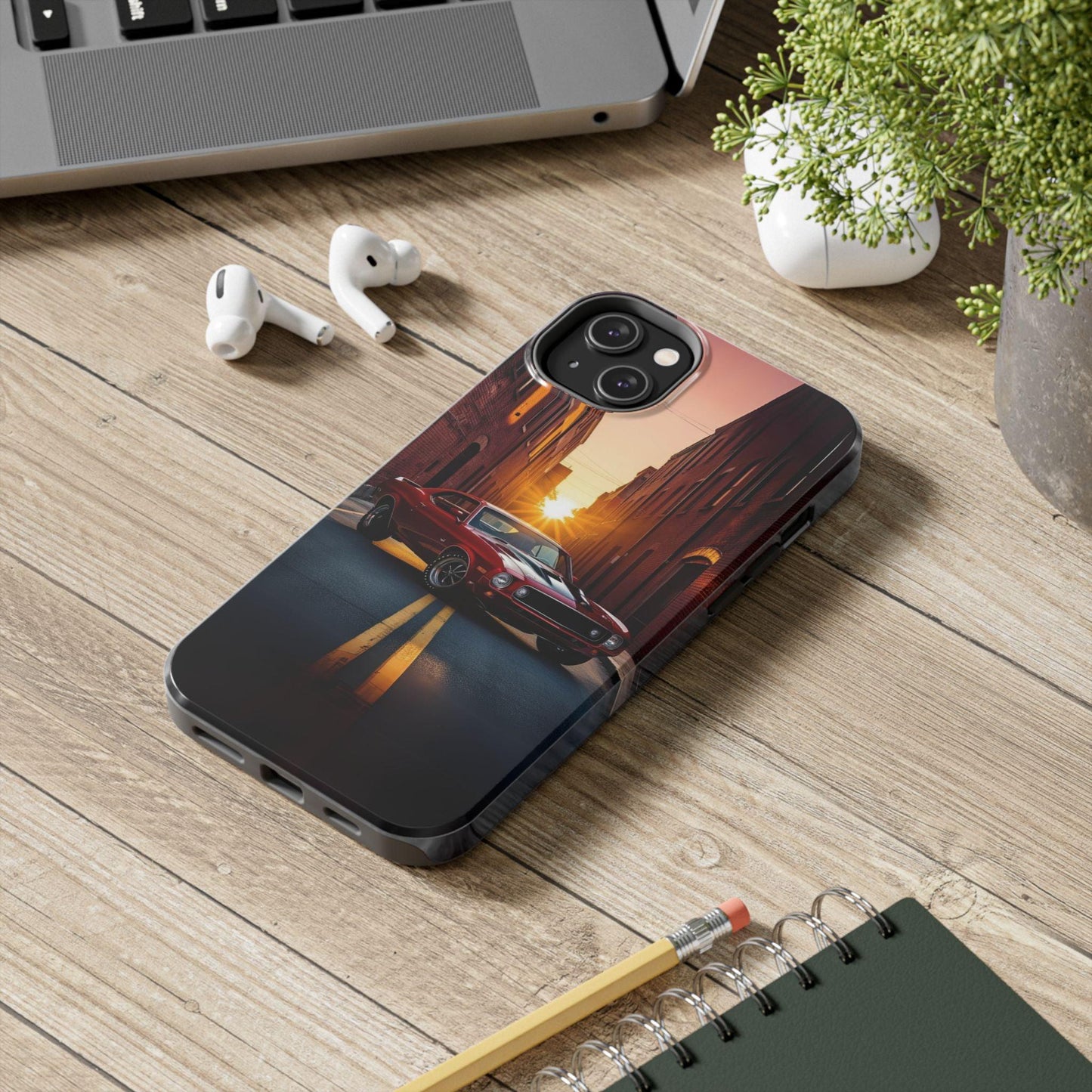 Cherry Red Muscle Car Phone Case | Drag Race Vibes for iPhone & Samsung - Joyful Moments Market