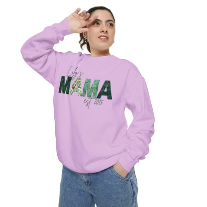 Customizable Comfort Colors Plant Mama Sweatshirt | Personalized Gift for Plant-Loving Moms - Joyful Moments Market