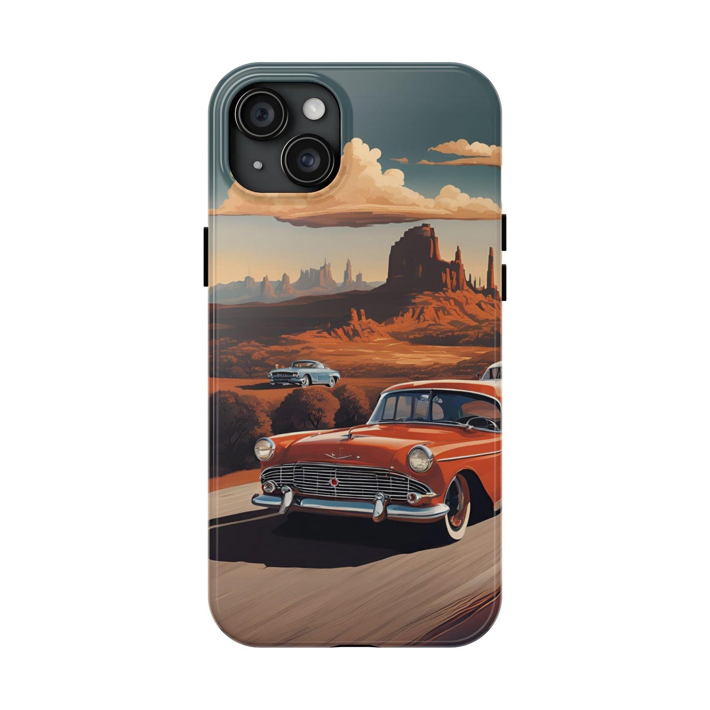 Retro Desert Car Phone Case | Route 66 Vibes for iPhone & Samsung - Joyful Moments Market