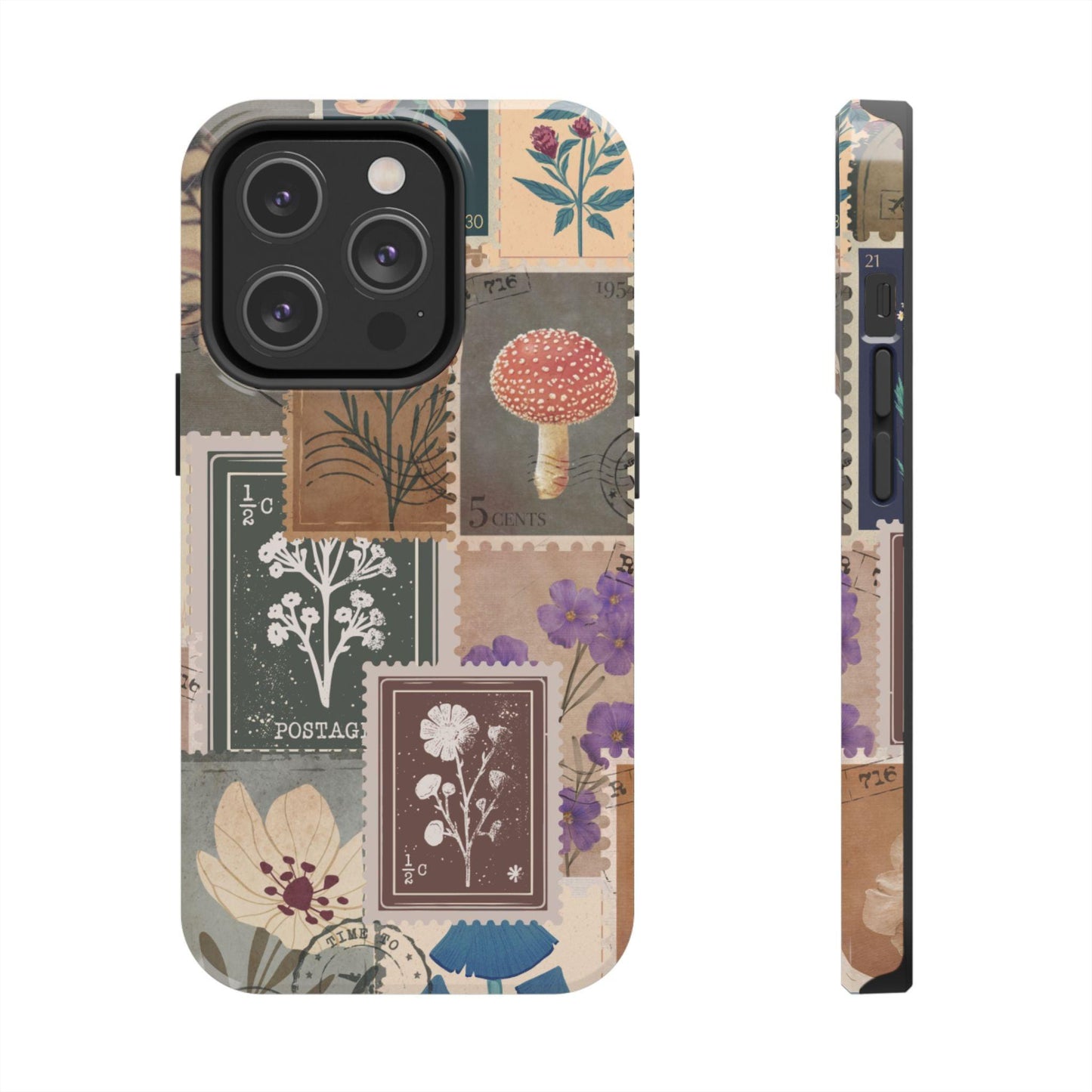 Antique Stamp Collage Phone Case | Vintage Travel Design for iPhone & Samsung - Joyful Moments Market