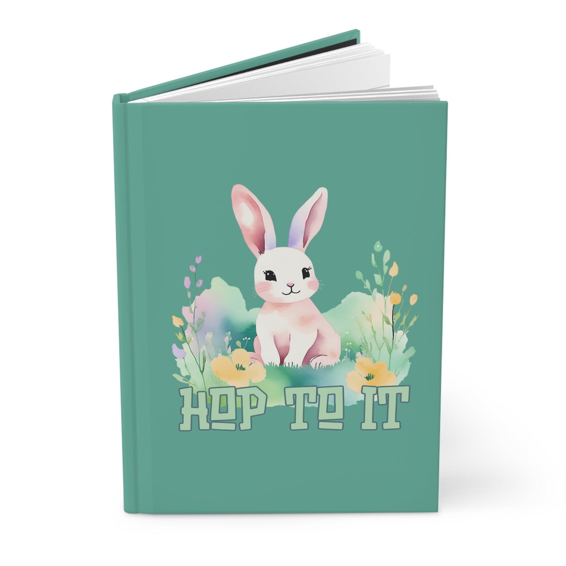 Hop to It Bunny Journal | Green Hardcover for Writing, Goal Setting, and Inspiration - Joyful Moments Market