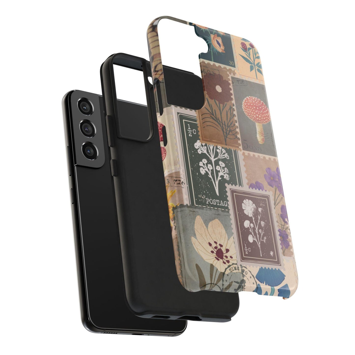 Antique Stamp Collage Phone Case | Vintage Travel Design for iPhone & Samsung - Joyful Moments Market