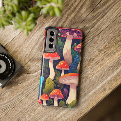 Funky Mushroom Phone Case | Retro Bold Design for iPhone & Samsung - Joyful Moments Market