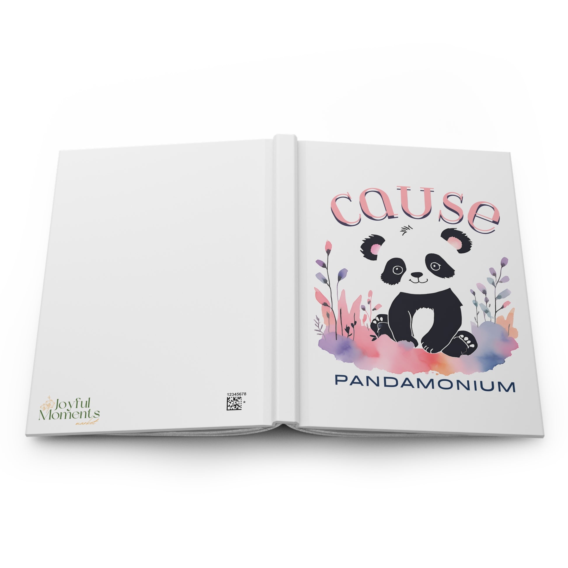 Panda Journal | "Cause Pandamonium" Hardcover Notebook for Goals, Planning & Fun - Joyful Moments Market