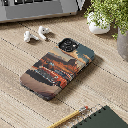 Retro Desert Car Phone Case | Route 66 Vibes for iPhone & Samsung - Joyful Moments Market