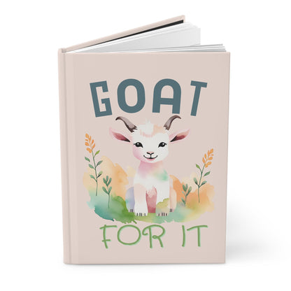 Watercolor Goat Journal | Hardcover Notebook for Writing, Goals, and Creativity - Joyful Moments Market