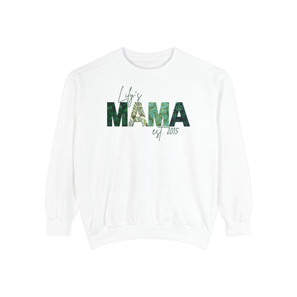 Customizable Comfort Colors Plant Mama Sweatshirt | Personalized Gift for Plant-Loving Moms - Joyful Moments Market