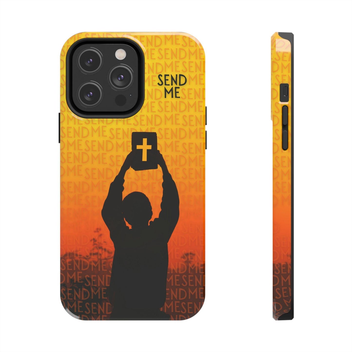 Send Me - Missionary Theme Phone Case with Sunset Gradient Background - Joyful Moments Market