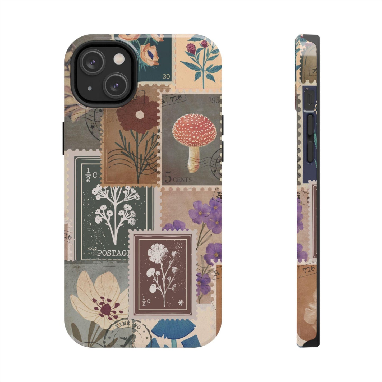 Antique Stamp Collage Phone Case | Vintage Travel Design for iPhone & Samsung - Joyful Moments Market