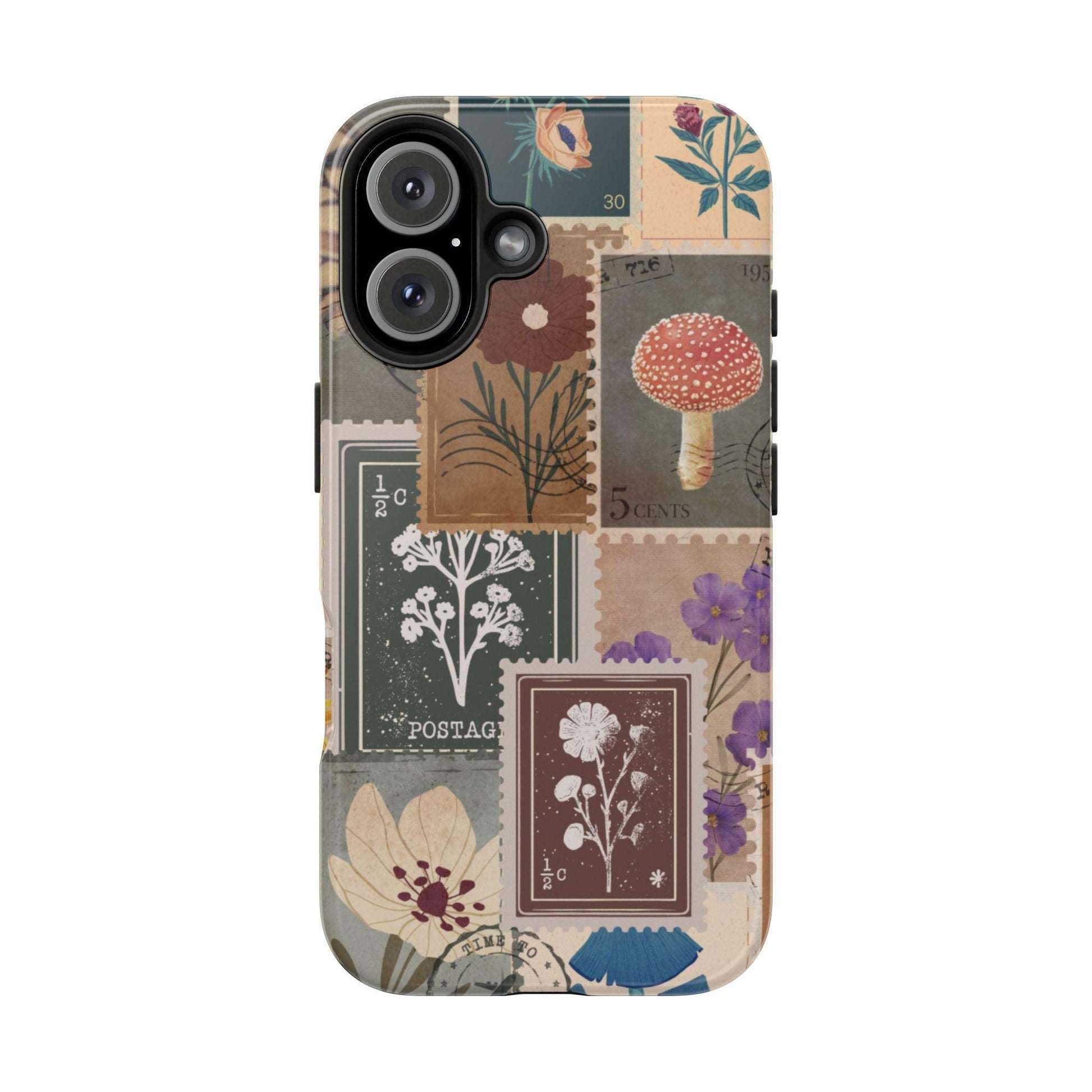 Antique Stamp Collage Phone Case | Vintage Travel Design for iPhone & Samsung - Joyful Moments Market