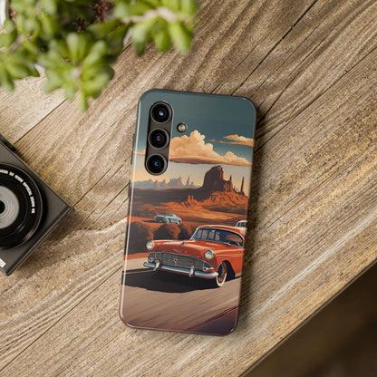 Retro Desert Car Phone Case | Route 66 Vibes for iPhone & Samsung - Joyful Moments Market