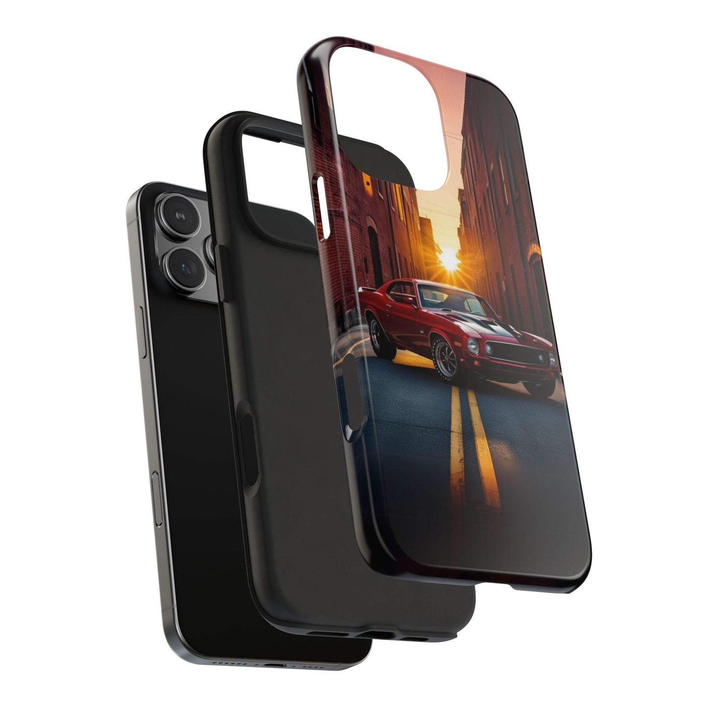 Cherry Red Muscle Car Phone Case | Drag Race Vibes for iPhone & Samsung - Joyful Moments Market