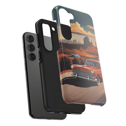 Retro Desert Car Phone Case | Route 66 Vibes for iPhone & Samsung - Joyful Moments Market