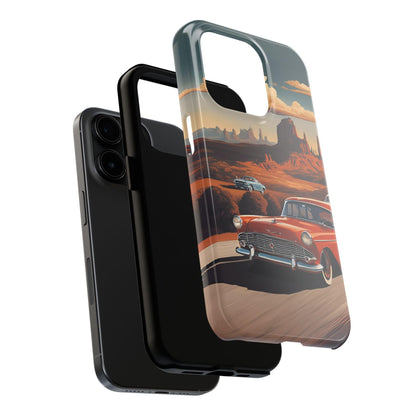 Retro Desert Car Phone Case | Route 66 Vibes for iPhone & Samsung - Joyful Moments Market