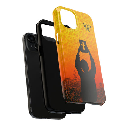 Send Me - Missionary Theme Phone Case with Sunset Gradient Background - Joyful Moments Market