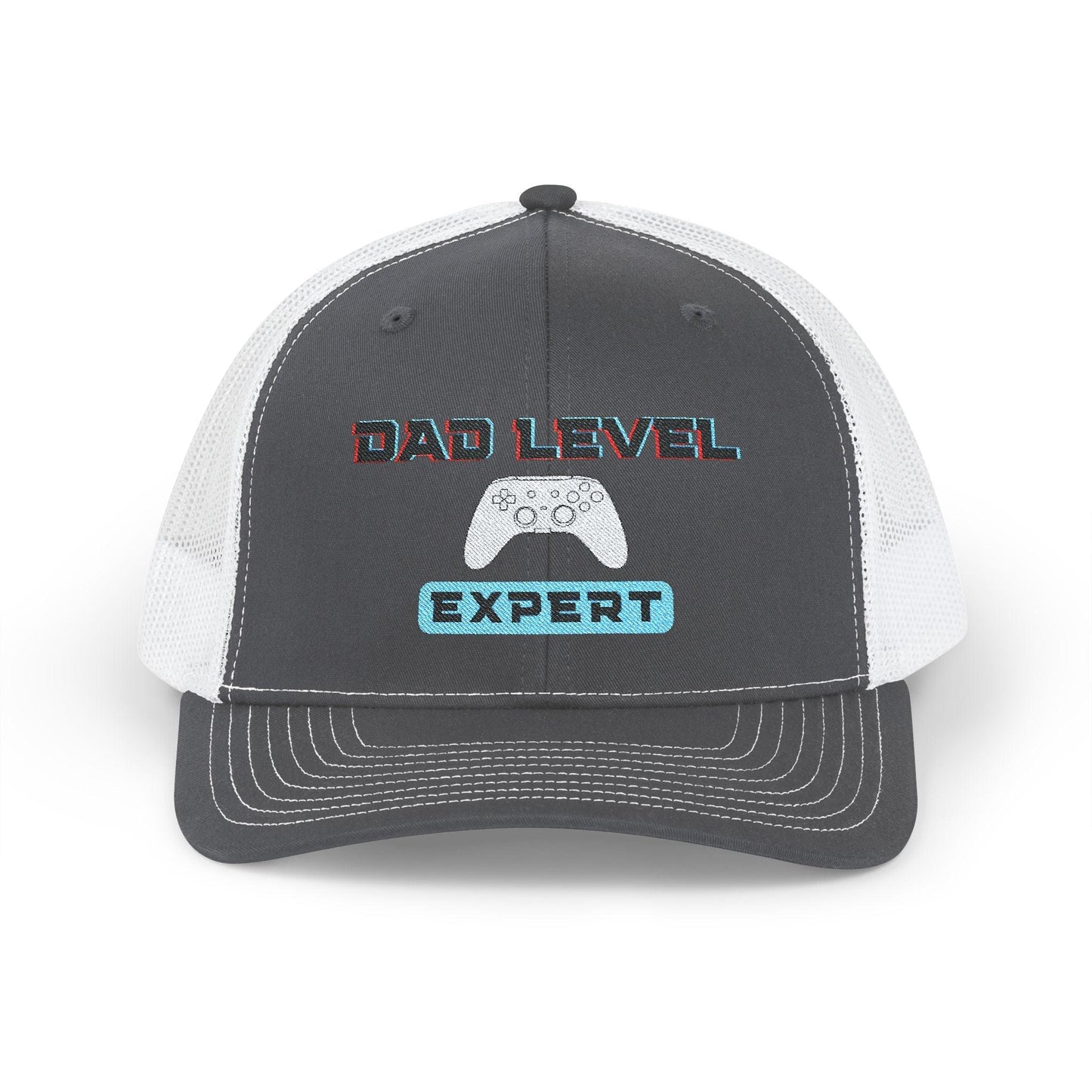 Dad Level: Expert Hat | Embroidered Xbox-Inspired Trucker Cap for Gamer Dads - Joyful Moments Market