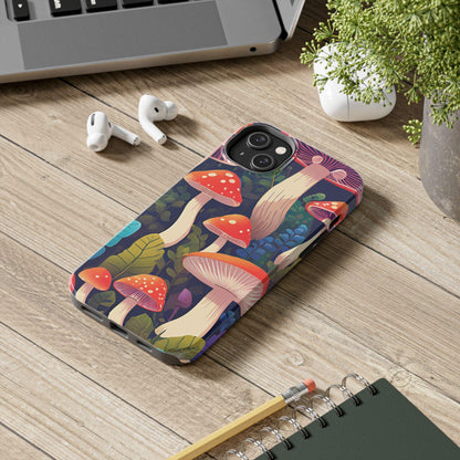 Funky Mushroom Phone Case | Retro Bold Design for iPhone & Samsung - Joyful Moments Market