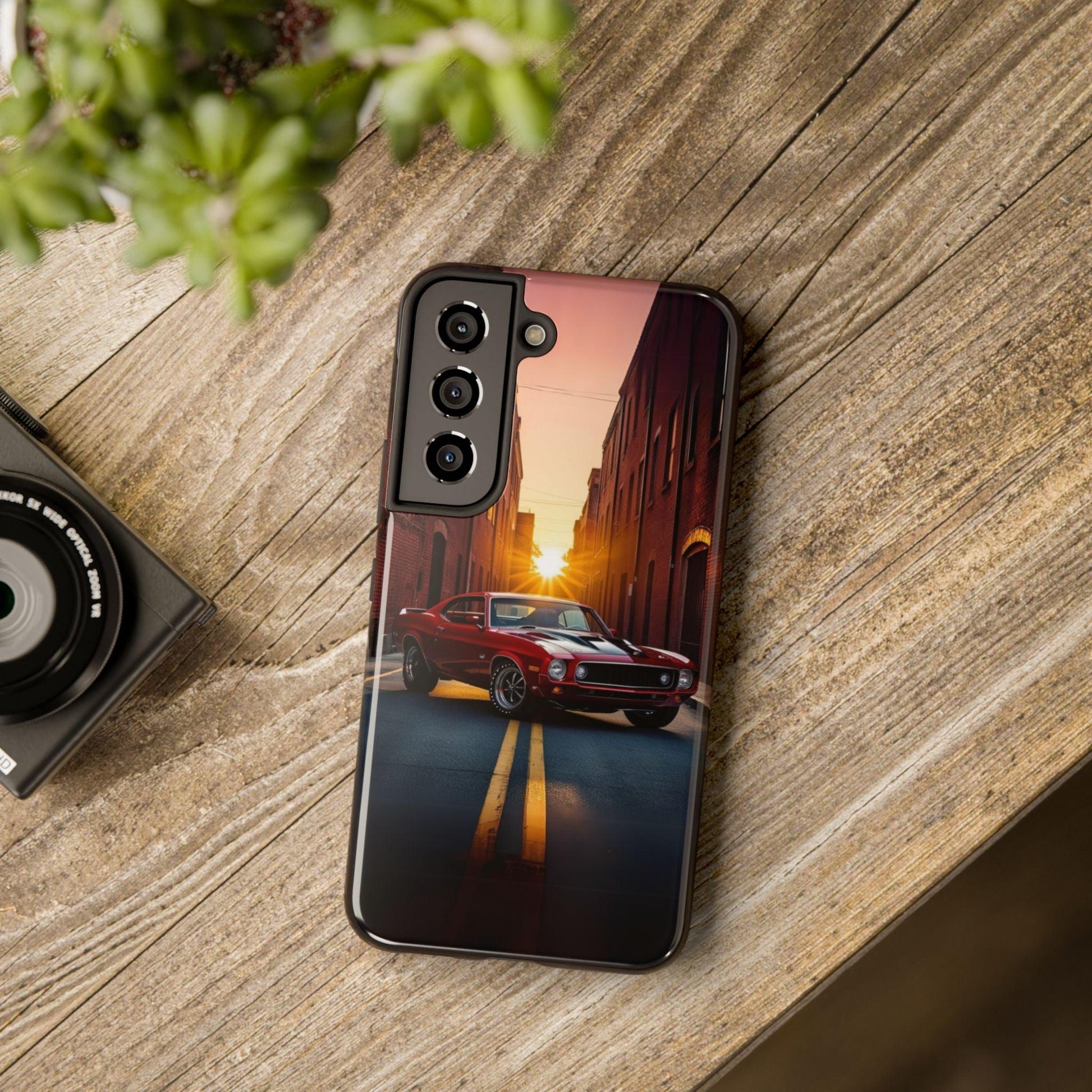 Cherry Red Muscle Car Phone Case | Drag Race Vibes for iPhone & Samsung - Joyful Moments Market